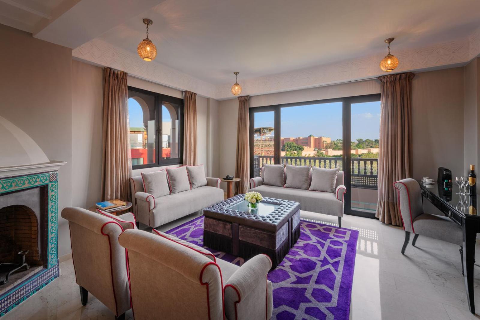 هيفيرنادج فندق وسبا مراكش المظهر الخارجي الصورة A living room at the hotel